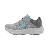 Championes deportivos Umbro Icon Lady, color gris con detalles en celeste y violeta.