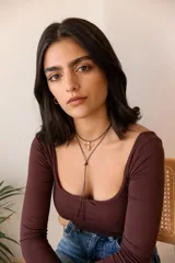 Dije plateado con forma de cráneo de toro con orificio en la frente.