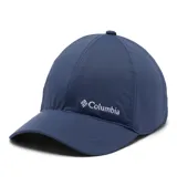 Gorra deportiva Columbia Coolhead III Ballcap color azul marino, con logo bordado en blanco. Cuenta con tecnología Omni-Freeze ZERO para refrigeración superior, Omni-Wick para absorción de humedad y cierre trasero de velcro.