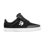 Championes Etnies Marana negros con logo blanco y suela blanca.