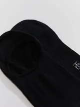 Kit de tres pares de medias blancas invisibles de algodón.