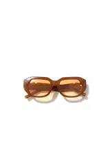 Lentes de sol con montura oversized y diseño de vértices rectos, con filtro de protección UV 400.