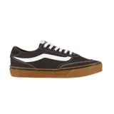 Zapatillas Vans Brooklyn LS color marrón con la clásica banda lateral blanca.