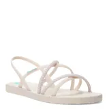Sandalia de mujer Ipanema Diversa Verao, color beige con detalles en celeste.