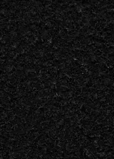 Minifalda negra de tejido bouclé con forro interior, corte recto y cierre lateral con cremallera.