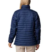 Campera acolchada Columbia Silver Falls II, color negro, con cierre frontal, cuello alto y bolsillos laterales con cierre.
