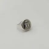 Anillo de plata 925 con diseño de contaduría.