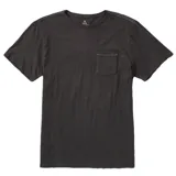 Remera gris oscuro de manga corta con bolsillo en el pecho.