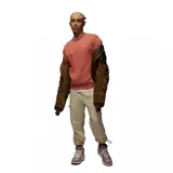 Buzo color ladrillo, de corte clásico, con cuello redondo y logo de Jordan bordado en blanco en el pecho.