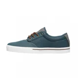 Zapatillas Etnies Jameson 2 Eco, color negro con detalles en marrón en el talón y la lengüeta.