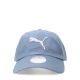 Gorra de béisbol celeste con logo de Puma bordado en blanco.