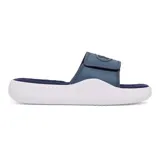 Sandalia Under Armour Ignite Pro 8 SL azul con base blanca.