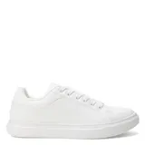 Championes blancos con diseño minimalista y cordones, ideales para el uso diario.