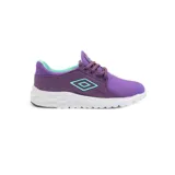 Championes urbanos Umbro Wells color violeta con detalles en celeste y suela blanca.