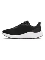 Championes de running Under Armour Charged Pursuit 4, color azul marino con logo blanco. Capellada de malla transpirable y entresuela Charged Cushioning para mayor amortiguación.