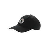 Gorra de béisbol negra con logo Converse All Star bordado en el frente.
