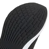 Championes Adidas Response Runner negros con las tres tiras blancas y suela blanca.