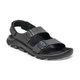 Sandalia negra con correas ajustables y suela antideslizante, ideal para actividades al aire libre.