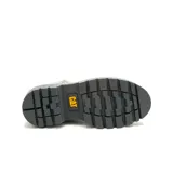 Botas Caterpillar Colorado Max Chelsea de cuero color gris, con cierre de cremallera lateral y suela de plataforma con dibujo dentado.