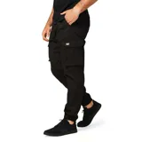 Pantalón cargo color arena de corte slim, con bolsillos laterales con solapa y puños elásticos.