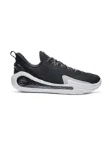 Championes de básquet Under Armour Curry 12 WMDE, color negro con detalles en blanco y gris.