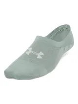 Pack de tres pares de medias Under Armour Breathe Lite Ultra, color negro con logo plateado.