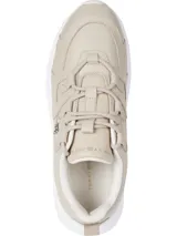 Zapatillas Tommy Hilfiger color beige con detalles en blanco.