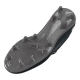 Championes de fútbol Under Armour Shadow Select 2 FG, color blanco con logo negro en el talón y detalles en gris.