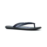 Chancletas Rider R1 Strike Graphics con plantilla azul con diseño de líneas blancas y azules, tira de ajuste azul y logo Rider en el lateral.