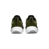 Championes Nike Downshifter 12 para hombre, color negro con detalles en rojo y suela blanca.