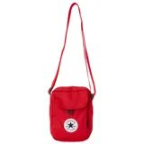 Bandolera roja de poliéster con correa ajustable y logo Converse All Star en el frente.