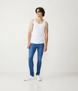 Pantalón de jean azul de corte super skinny.
