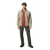 Pantalón de hombre color azul marino, de corte recto, con bolsillos laterales, bolsillos de seguridad con cierre y bolsillo para cuchillo. Confeccionado en tejido elástico con tecnología Omni-Shade UPF 50.