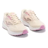 Championes Joma para running, color beige con detalles en rosa. Capellada de mesh con tecnología VTS para ventilación. Ajuste termosellado JOMA SPORTECH. Mediasuela de phylon y suela de caucho DURABILITY.