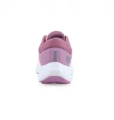 Championes de running Pinelli, color lila y salmón, con suela blanca y detalles en violeta.