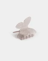 Broche para el pelo con forma de mariposa color lila con esmaltado glitter.