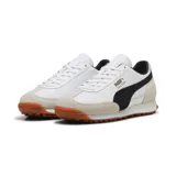 Championes Puma Easy Rider Mix de hombre, color blanco con detalles en negro y suela color caramelo.