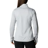 Campera polar Columbia con cierre frontal, bolsillos laterales con cierre y orificios para pulgares.