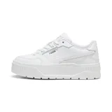 Championes Puma Karmen II Idol, color blanco con plataforma y logo de la marca en el lateral.
