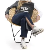 Buzo color gris oscuro con mangas blancas y logo de Umbro en el frente.
