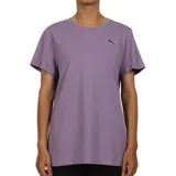 Remera color arena de corte clásico, cuello redondo y mangas cortas. Logo de Puma estampado en el pecho.