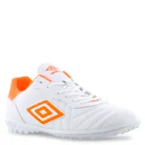 Championes de fútbol 5 Umbro Touch TF, negros con detalles en blanco.