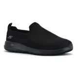 Championes Skechers Go Walk Max negros, tipo slip-on, con capellada de malla y suela con tecnología 5GEN.