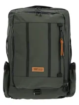 Mochila RKF Water Resistant unisex color verde oscuro, confeccionada en poliéster reciclado. Cuenta con compartimento principal con cierre cremallera a prueba de agua, bolsillo interior para laptop de 15´, compartimento frontal con cierre cremallera a prueba de agua y bolsillos interiores, bolsillo frontal con cierre cremallera, bolsillos laterales expandibles con borde superior elástico para botellas, cierre expansible, correa removible y ajustable, correas de hombro ajustables y ocultables en un bolsillo trasero especial, almohadillas en la espalda para una mayor comodidad, pasador para manilla de maleta, forro interior 100% poliéster reciclado e incluye llavero mosquetón.