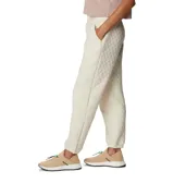 Pantalón deportivo acolchado color borgoña, con cintura elástica ajustable y bolsillos laterales.