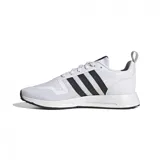 Zapatillas deportivas unisex con exterior de malla y diseño moderno en blanco con detalles en negro.