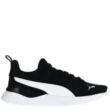 Championes Puma Anzarun Lite unisex, color negro con detalles en blanco.
