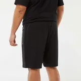 Bermudas deportivas negras de punto de piqué.