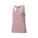 Musculosa Puma Active de mujer color rosa con logo estampado en el pecho.