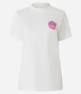 Remera blanca de algodón con cuello redondo y manga corta. Estampado trasero con la frase 'Happy Birthday Harry' en color verde.